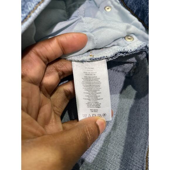 RE/DONE High-Rise Stovepipe Jeans with Raw-Edge Hem Sz 28 - Picture 6 of 11